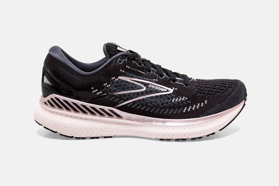 Brooks Women's Glycerin GTS 19 Road Running Shoes Black/Ombre/Metallic ( MVCWF8765 )